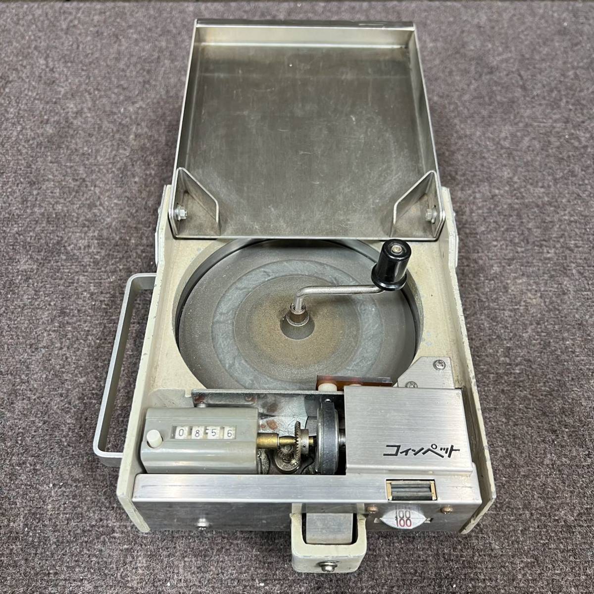 レトロ【小型硬貨計数機】グローリー コインペットTYPE CR-