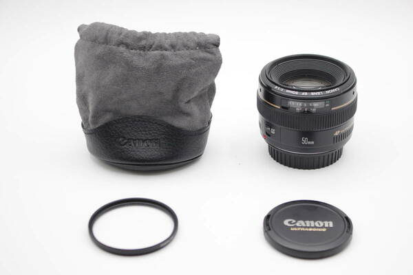 極美品◆Canon キヤノン EF 50mm F1.4 USM◆ポーチ付♪