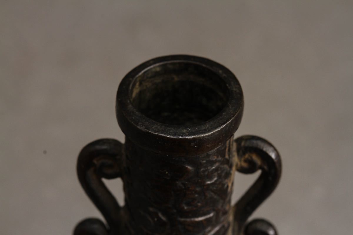 古】2663 古銅小花瓶唐物中国時代花瓶銅製| JChere雅虎拍卖代购