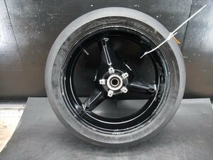 H1R5-0713 スズキ GSX-R600 リアホイール タイヤ 【JS1GN7BA632～ 動画有】