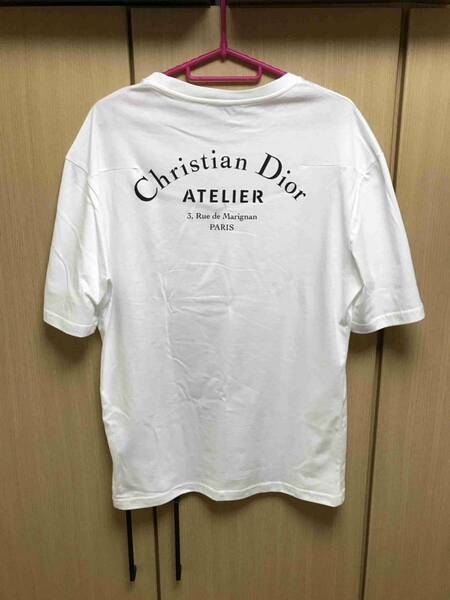 正規 18SS Dior Homme ディオールオム クリスヴァンアッシュ ATELIER アトリエ Tシャツ カットソー 白 S 863J621I2712