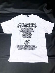 希少 STUSSY × BULLDOG SKATES world tour tee ステューシー　Tシャツ　コラボ