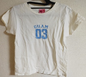 140㎝位 ISLAND GIRL 半袖 Tシャツ 03 GUAM 白