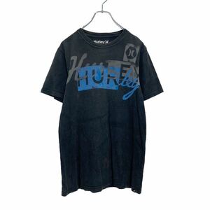 Hurley 半袖 プリント Tシャツ M ブラック グレー ブルー ハーレー スポーツ 古着卸 アメリカ仕入 a507-5618