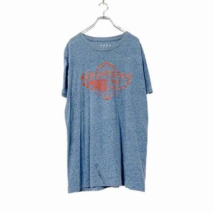 半袖 プリント Tシャツ XL ブルー オレンジ ニューヨーク NYC ビンテージ スポーツ 古着卸 アメリカ仕入 a507-5983
