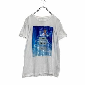 Disney 半袖 Tシャツ ウィメンズ M ホワイト シンデレラ GIRL's NIGHT OUT プリンセス ディズニー 古着卸 アメリカ仕入 a507-6204