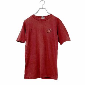 OCEANPACIFIC ロゴ Tシャツ ウィメンズ M バーガンディ レッド オーシャンパシフィック USA 100% コットン 古着卸 アメリカ仕入 a507-6651