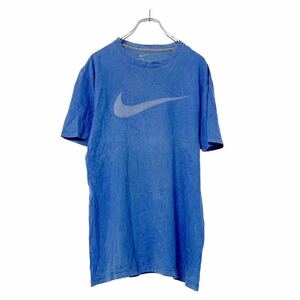 NIKE ロゴ プリント Tシャツ M ブルー ナイキ シンプル ユニセックス スポーツ 古着卸 アメリカ仕入 a507-6594