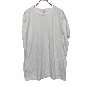 CALVINKLEIN 半袖 プリント Tシャツ XL ホワイト カルバンクライン ワンポイント ロゴ シンプル 古着卸 アメリカ仕入 a507-6704