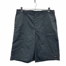 Dickies ワークショートパンツ W40 ディッキーズ グレー ビッグサイズ ロゴ 古着卸 アメリカ仕入 2306-1432_画像1