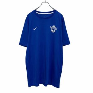 NIKE 半袖 ロゴ Tシャツ XL ブルー ホワイト ナイキ プリント ビッグサイズ ドライフィット スポーツ 古着卸 アメリカ仕入 a506-7210