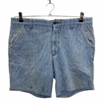 Levi's ハーフパンツ W35 リーバイス パナテラ ヴィンテージ インディゴブルー 古着卸 アメリカ仕入 2307-213_画像1