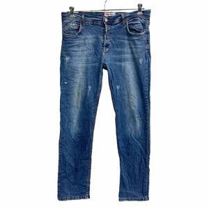 Levi's 506 デニムパンツ W38 リーバイス ボタンフライ スタンダード ビッグサイズ インディゴ 古着卸 アメリカ仕入 2307-348