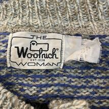 WOOLRICH ハーフボタン セーター ウィメンズ M～ グレー ウールリッチ フェアアイル柄 古着卸 アメリカ仕入 a507-5512_画像8