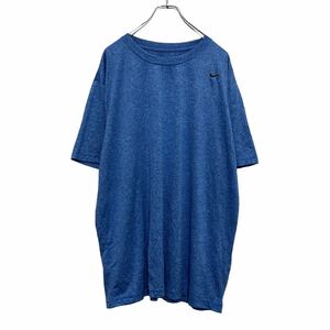 NIKE 半袖 Tシャツ L～ ブルー ブラック ナイキ ロゴ スポーツ ドライ 古着卸 アメリカ仕入 a507-5835