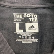 adidas 半袖 プリント Tシャツ L ブラック アディダス スポーツ 古着卸 アメリカ仕入 a507-5855_画像7