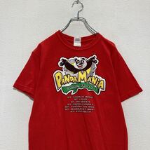 GILDAN 半袖 プリント Tシャツ S レッド パンダ PANDAMANIA 古着卸 アメリカ仕入 a507-6206_画像2