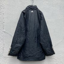 adidas ダウン・中綿ジャケット Mサイズ アディダス ベンチコート 黒 ブラック 古着卸 アメリカ仕入 a507-6270_画像5