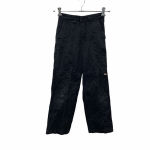 Dickies ワーク・ペインターパンツ W25 ディッキーズ ブラック ダブルニー ウィメンズ 古着卸 アメリカ仕入 2307-1086