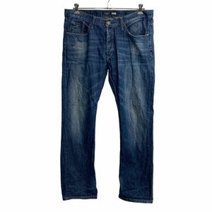 TIFFOSI JEANS デニムパンツ W38 ボタンフライ ビッグサイズ インディゴ 古着卸 アメリカ仕入 2307-1061