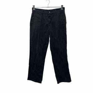 Dickies ワーク・ペインターパンツ W32 ディッキーズ ブラック ロゴ 古着卸 アメリカ仕入 2307-1099