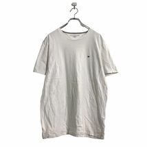 TOMMY HILFIGER 半袖 ロゴ Tシャツ L ホワイト トミーヒルフィガー ワンポイントロゴ 古着卸 アメリカ仕入 a507-6612_画像1