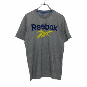 Reebok 半袖 プリントTシャツ M グレー リーボック スポーツ 古着卸 アメリカ仕入 a507-6673