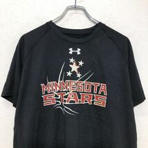 UNDER ARMOUR 半袖 プリントTシャツ M ブラック アンダーアーマー スポーツ 古着卸 アメリカ仕入 a507-6683_画像2