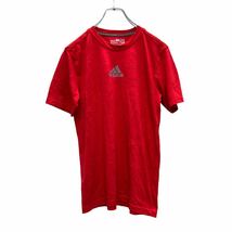 adidas 半袖 プリントTシャツ キッズLサイズ アディダス スポーツ 赤 レッド 古着卸 アメリカ仕入 a507-6792_画像1