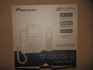 USED品★PIONEER パイオニア デジタルコードレスホン TF-SA70S-N シャンパンゴールド T