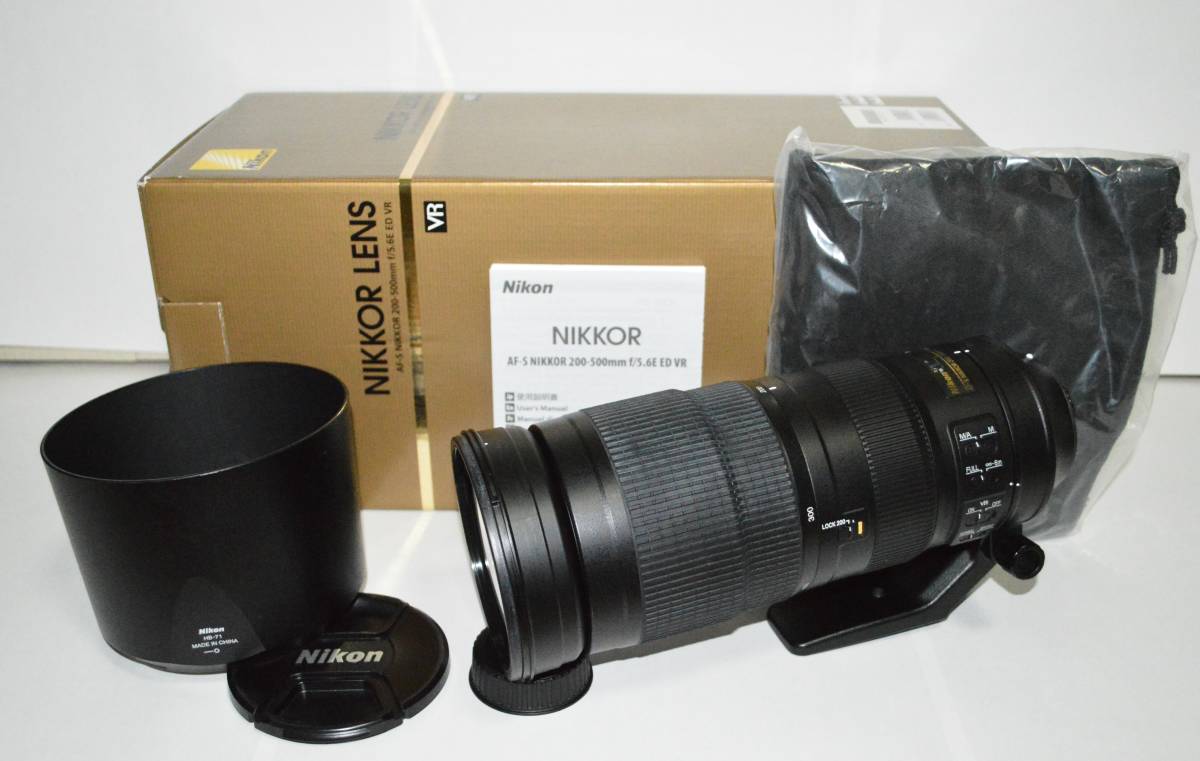ニコン AF-S NIKKOR 200-500mm f/5.6E ED VR オークション比較 - 価格.com