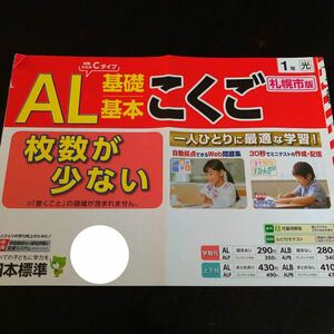 1100 AL基礎基本こくご １年 日本標準 非売品 小学 ドリル 問題集 テスト用紙 教材 テキスト 解答 家庭学習 国語 漢字 過去問 ワーク 文章