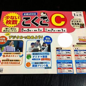 1102 こくごC １年 AE111M 国語 非売品 小学 ドリル 問題集 テスト用紙 教材 テキスト 解答 家庭学習 漢字 過去問 ワーク 文章 新学社 