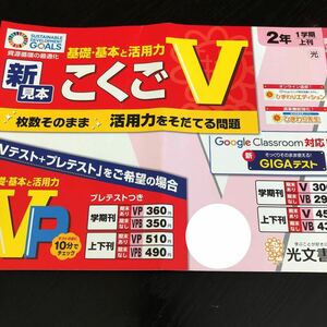 1130 こくごV ２年 光文書院 非売品 小学 ドリル 問題集 テスト用紙 教材 テキスト 解答 家庭学習 計算 漢字 過去問 ワーク 文章 国語