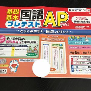 1132 基礎基本国語APプラス ６年 明治図書 非売品 小学 ドリル 問題集 テスト用紙 教材 テキスト 解答 家庭学習 漢字 過去問 ワーク 文章