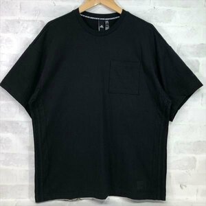 adidas アディダス 23SS オーバーサイズ ヘビーシングルジャージー ポケット 半袖Tシャツ SIZE: M ブラック MH632023071101