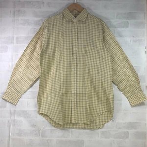 HACKETT London ハケットロンドン 日本製 コットン チェック 長袖 シャツ SIZE：41 クリーム/ブルー MH632023071605