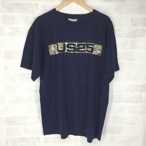 TwentyFive トゥエンティーファイブ 90’s 00's オールド ヴィンテージ USA製 半袖 プリント Tシャツ SIZE:L ネイビー MU632023070222