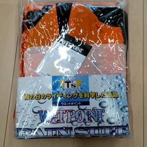 ★RT19★★T's Riders Gear　TSR303　二輪用耐久防水レインスーツ　サイズS　橙色 新品　長期展示品★★★