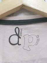 DIESEL ディーゼル Ｔシャツ 半袖 カットソー バックプリント ビッグロゴ ペイント 刺繍 Sサイズ ピンク レディース 1304000000633_画像3