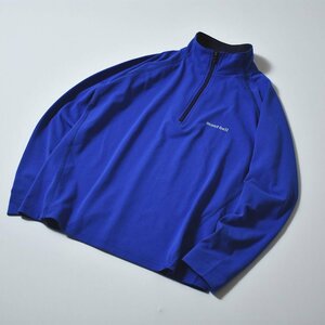 ! comfortable material UV cut sunburn prevention Mont Bell mont-bell WIC. Zip shirt S blue lady's outdoor wik long T-shirt!