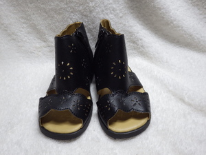  новый товар *MISATO MIKI* мужчина девочка сандалии ботинки 15cm черный @KF1117