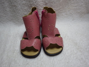 Новый ☆ Misato Miki ☆ Boy Girl Sandal Boots 15 см розовой @kf1201