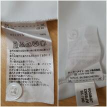 [菊水-7731]adidas アディダス ゴルフ ナンバリングポロシャツ 長袖 白 XO/XXGサイズ◆※汚れあり/ポロシャツ/ゴルフウェア(MI)_画像5