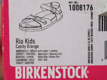 ビルケンシュトック リオ サンダル 花 キャンディーオレンジ 34 22cm BIRKENSTOCK Rio Kids ビタミンカラー ガールズ 1008176_画像6