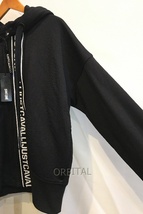 二子玉) Just Cavalli ジャストカヴァリ 未使用 20AW ロゴパーカー フーディ― ブラック メンズ M_画像6