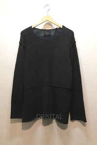 経堂) NAHYAT ナヤット アルパカ100％ セーター ニット n-028-102 メンズ グレー 日本製