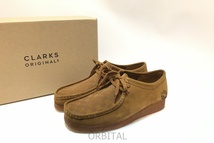 経堂) Clarks クラークス Originals Wallabee ワラビー F-LAGSTUF-F atmos フラグスタフ アトモス シューズ UK8.5 ブラウン_画像1