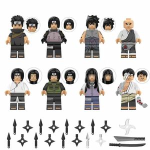 『レゴ互換』NARUTO ナルト　キャラクター　8体　Fセット　ミニフィグ