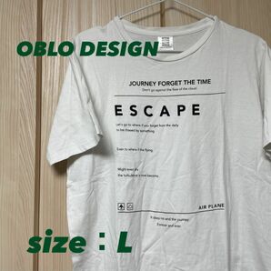 大特価OBLO DESIGN tシャツ　半袖　Lサイズ